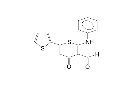 4-keto-2-(phenylamino)-6-(2-thienyl)-5,6-dihydrothiopyran-3-carbaldehyde