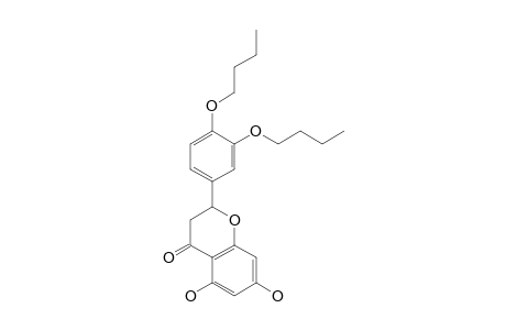 2-(3,4-di(N-Butyl)oxyphenyl)-2,3-dihydro-5,7-dihydroxy-4H-1-benzopyran-4-one