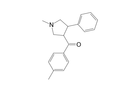 1-Methyl-3-para-methylbenzoyl-4-phenylpyrrolidine (3,4-trans)