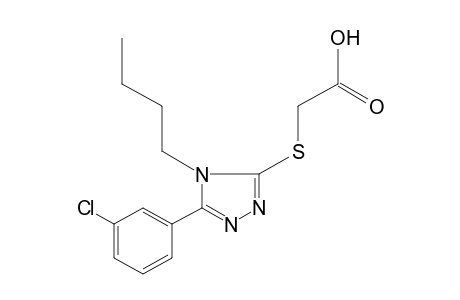 {[4-BUTYL-5-(m-CHLOROPHENYL)-4H-1,2,4-TRIAZOL-3-YL]THIO}ACETIC ACID