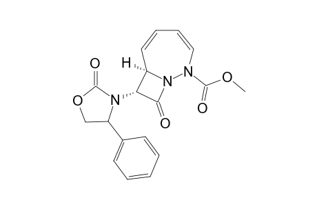 METHYL-(4'R,7R,8R)-9-OXO-8-(2'-OXO-4'-PHENYL-1',3'-OXAZOLIDIN-3'-YL)-1,2-DIAZABICYCLO-[5.2.0]-NONA-3,5-DIENE-2-CARBOXYLATE