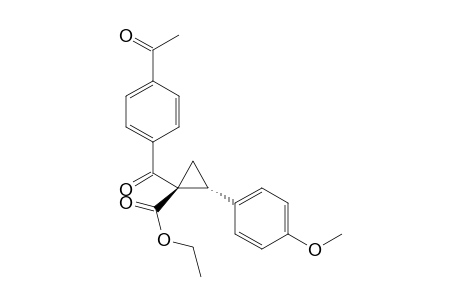 Ethyl trans-1-(4-acetylbenzoyl)-2-(4-methoxyphenyl)cyclopropane-1-carboxylate