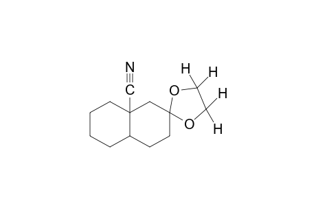 3',4',4'a,5',6',7',8',8'a-octahydrospiro[1,3-dioxolane-2,2'(1'H)-naphthalene]-8'a-carbonitrile