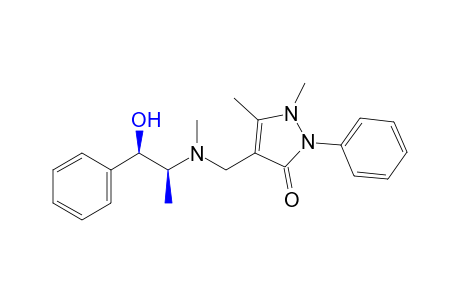 2,3-DIMETHYL-4-{[(threo-beta-HYDROXY-alpha-METHYLPHENETHYL)METHYLAMINO]METHYL}-1-PHENYL-3-PYRAZOLIN-5-ONE