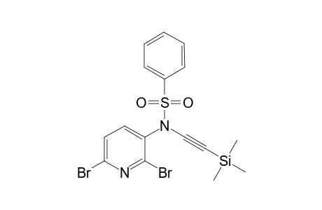 N-(2,6-Dibromopyridin-3-yl)-N-((trimethylsilyl)ethynyl)-benzenesulfonamide