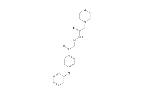 4-morpholineacetic acid, p-(phenylthio)phenacylidenehydrazide