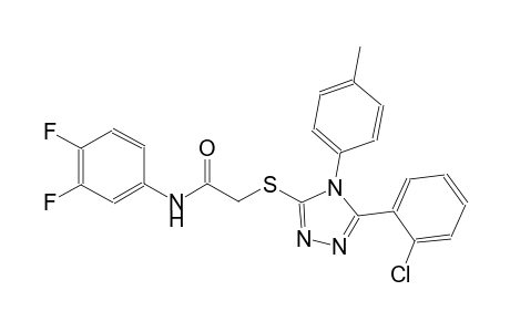 2-{[5-(2-chlorophenyl)-4-(4-methylphenyl)-4H-1,2,4-triazol-3-yl]sulfanyl}-N-(3,4-difluorophenyl)acetamide