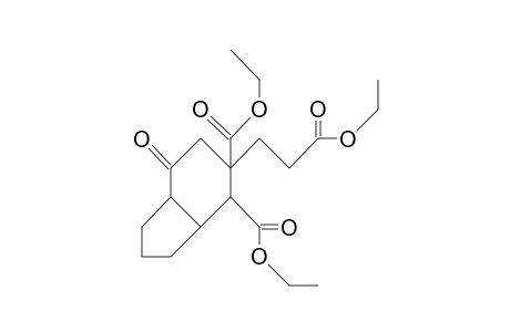 cis-4,5-Dicarboethoxy-4-(2-ethoxycarbonyl-ethyl)-bicyclo(4.3.0)nonan-2-one