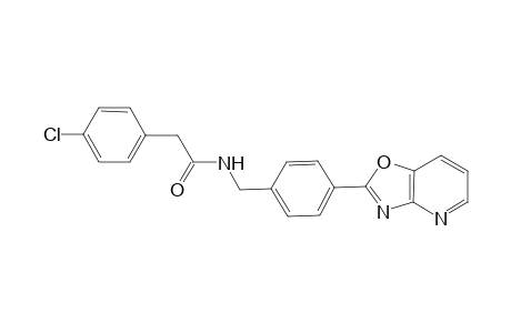 2-(4-chlorophenyl)-N-(4-[1,3]oxazolo[4,5-b]pyridin-2-ylbenzyl)acetamide