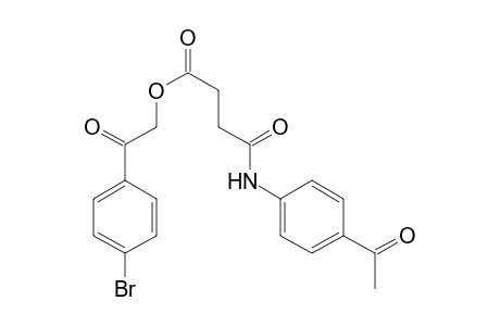 Butanoic acid, 4-[(4-acetylphenyl)amino]-4-oxo-, 2-(4-bromophenyl)-2-oxoethyl ester