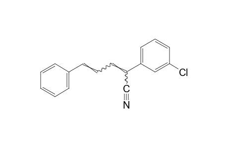 2-(m-chlorophenyl)-5-phenyl-2,4-pentadienenitrile