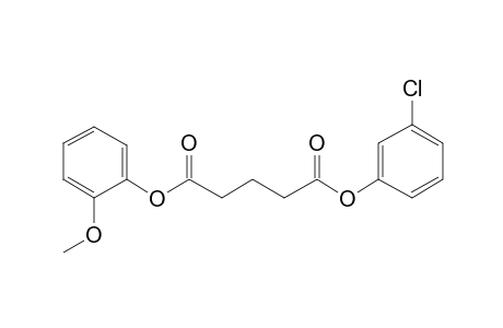 Glutaric acid, 3-chlorophenyl 2-methoxyphenyl ester