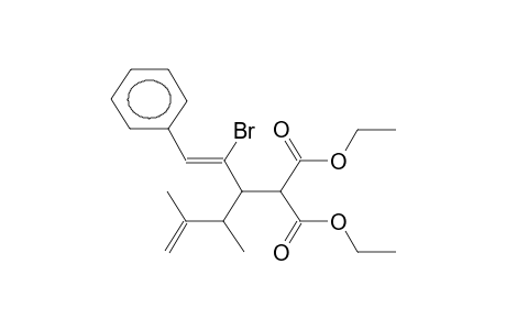 2-ETHOXYCARBONYL-3-(2-METHYL-1-BUTEN-3-YL)-4-BROMO-5-PHENYL-4-PENTENOIC ACID, ETHYL ESTER (ISOMER MIXTURE)
