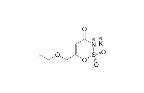 6-(ethoxymethyl)-1,2,3-oxathiazin-4(3H)-one, potassium salt, 2,2-dioxide