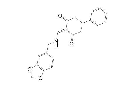 2-{[(1,3-benzodioxol-5-ylmethyl)amino]methylene}-5-phenyl-1,3-cyclohexanedione