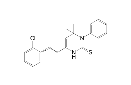 6-(o-chlorostyryl)-3,4-dihydro-4,4-dimethyl-3-phenyl-2(1H) pyrimidinethione