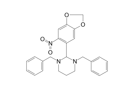 1,3-Dibenzyl-2-(6-nitro-1,3-benzodioxol-5-yl)hexahydropyrimidine