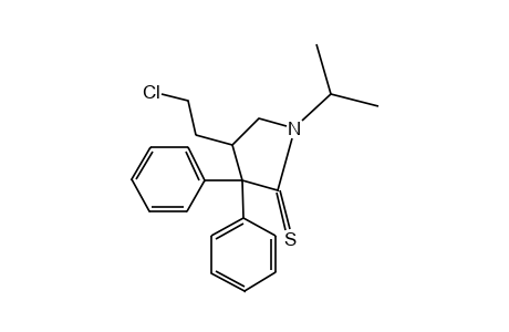 4-(2-chloroethyl)-3,3-diphenyl-1-isopropyl-2-pyrrolidinethione