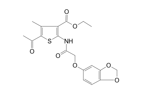 5-Acetyl-2-[[2-(1,3-benzodioxol-5-yloxy)-1-oxoethyl]amino]-4-methyl-3-thiophenecarboxylic acid ethyl ester