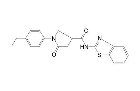 1-(4-Ethyl-phenyl)-5-oxo-pyrrolidine-3-carboxylic acid benzothiazol-2-ylamide