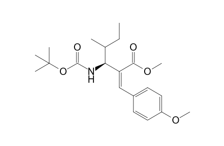 Methyl 2-{(1S)-1-[(tert-butoxy)carbonylamino]-2-methylbutyl}-(2Z)-3-(4-methoxyphenyl)prop-2-enoate