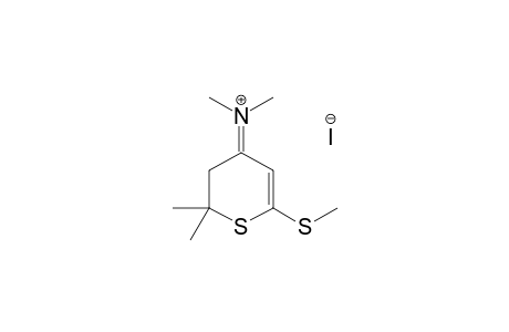 [2,3-dihydro-2,2-dimethyl-6-(methylthio)-4H-thiopyran-4-ylidene]dimethylammonium iodide