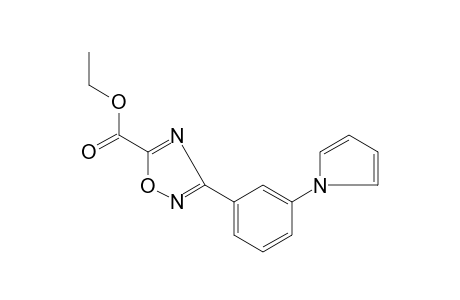 3-[m-(pyrrol-1-yl)phenyl]-1,2,4-oxadiazole-5-carboxylic acid, ethyl ester