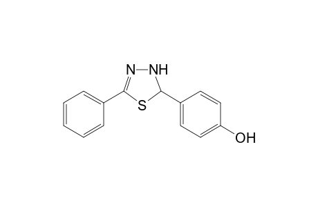 2-(4-Hydroxyphenyl)-5-phenyl-2,3-dihydro-1,3,4-thiadiazole