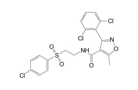 N-{2-[(p-chlorophenyl)sulfonyl]ethyl}-3-(2,6-dichlorophenyl)-5-methyl-4-isoxazolecarboxamide