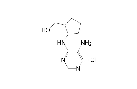 (+-)-cis-5-Amino-6-chloro-4-[2-(hydroxymethyl)cyclopentylamino]pyrimidine