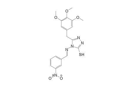 4-[(E)-(3-nitrobenzylidene)amino]-5-(3,4,5-trimethoxybenzyl)-4H-1,2,4-triazole-3-thiol