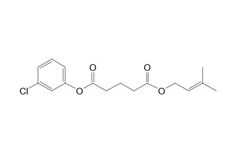 Glutaric acid, 3-methylbut-2-en-1-yl 3-chlorophenyl ester