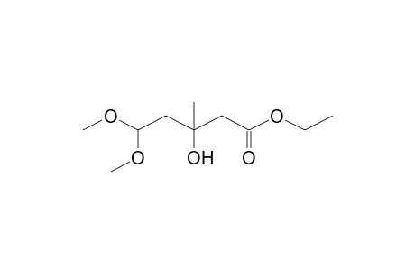 Ethyl 3-hydroxy-5,5-dimethoxy-3-methylpentanoate