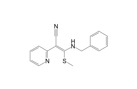 (E)-3-(benzylamino)-3-(methylthio)-2-(2-pyridyl)acrylonitrile