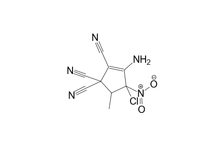 3-Amino-4-chloro-5-methyl-4-nitro-2-cyclopentene-1,1,2-tricarbonitrile