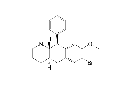 Benzo[g]quinoline, 7-bromo-1,2,3,4,4a,5,10,10a-octahydro-8-methoxy-1-methyl-10-phenyl-, (4a.alpha.,10.beta.,10a.beta.)-(.+-.)-