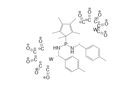 N,N'-[(Pentamethyl-2,4-cyclopentadien-1-yl)phosphanediyl]bis-{[amino(4-methylphenyl)methylene]pentacarbonyltungsten(0)}