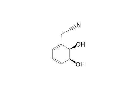 2-[(5S,6R)-5,6-bis(oxidanyl)cyclohexa-1,3-dien-1-yl]ethanenitrile