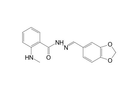 N-methylanthranilic acid, piperonylidenehydrazide