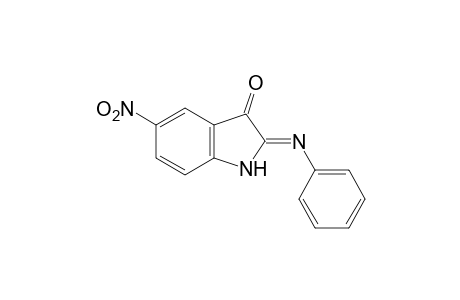 5-nitro-2-(phenylimino)-3-indolinone