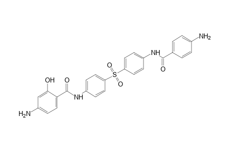 4-amino-4'-[4-(p-aminobenzamido)phenylsulfonyl]salicylanilide