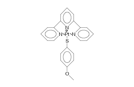 (4-Methoxy-thiophenolato)-(2,2':6',2'-terpyridine)-platinum(ii) cation