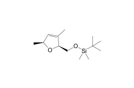 2-(TERT.-BUTYLDIMETHYLSILYLOXYMETHYL)-3,5-DIMETHYL-2,5-DIHYDROFURAN;MAJOR-DIASTEREOMER