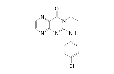 2-(4-CHLOROPHENYL)-AMINO-3-ISOPROPYLPTERIDIN-4(3H)-ONE