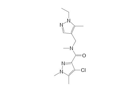 1H-pyrazole-3-carboxamide, 4-chloro-N-[(1-ethyl-5-methyl-1H-pyrazol-4-yl)methyl]-N,1,5-trimethyl-