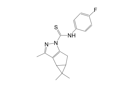 N-(4-fluorophenyl)-3,4,4-trimethyl-3b,4,4a,5-tetrahydro-1H-cyclopropa[3,4]cyclopenta[1,2-c]pyrazole-1-carbothioamide