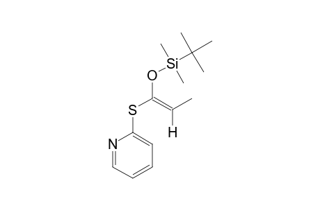 tert-butyl-dimethyl-[(E)-1-pyridin-2-ylsulfanylprop-1-enoxy]silane