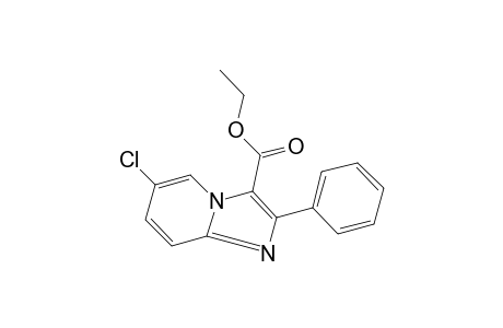 6-CHLORO-2-PHENYLIMIDAZO[1,2-a]PYRIDINE-3-CARBOXYLIC ACID, ETHYL ESTER