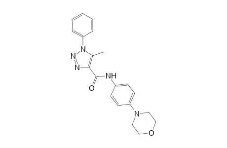 1H-1,2,3-triazole-4-carboxamide, 5-methyl-N-[4-(4-morpholinyl)phenyl]-1-phenyl-