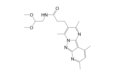 pyrido[2',3':3,4]pyrazolo[1,5-a]pyrimidine-3-propanamide, N-(2,2-dimethoxyethyl)-2,4,8,10-tetramethyl-